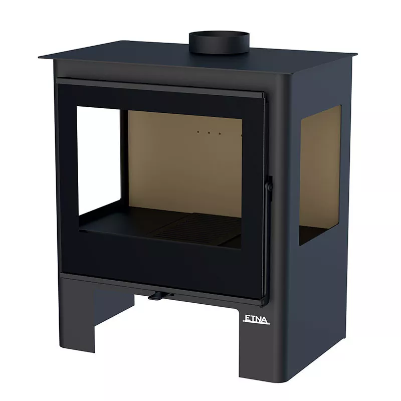 Stufa a legna con 3 vetri Shiva - 10 Kw - immagine 2