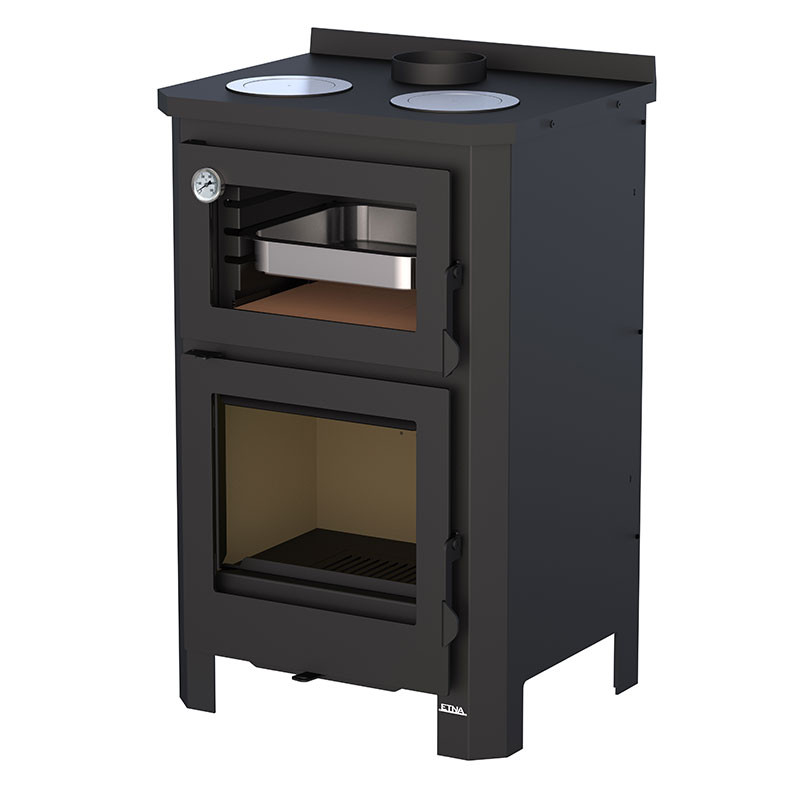 Stufa a legna con forno e piano cottura Pramoda - 14 Kw - immagine 5